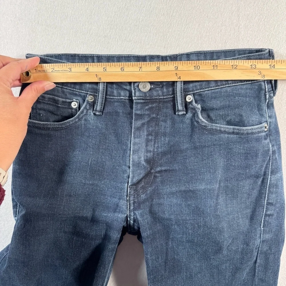 Levis Jeans Mens 30 Blue 511 Slim Straight Mid Rise Dark Wash Stretch